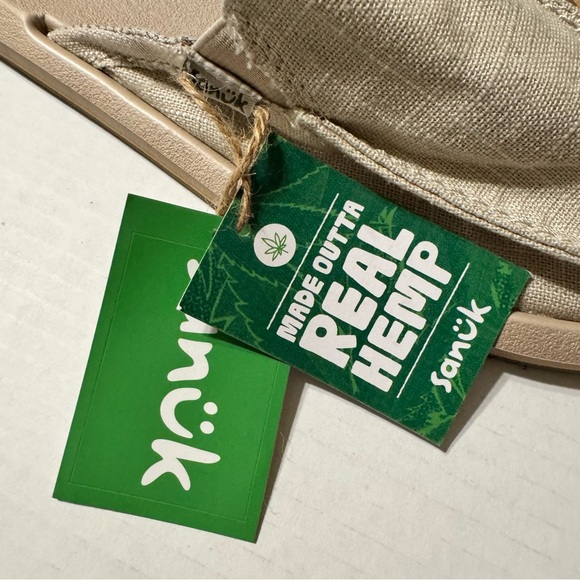 Sanuk Hemp Slip-On Sandals - Tan - Picture 2 of 8